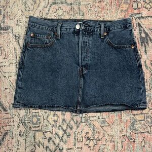 Levi's Classic Blue Denim Mini Skirt